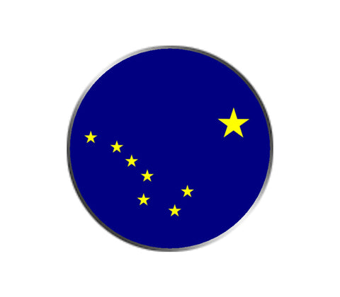 Alaska Ball Marker - State Flag