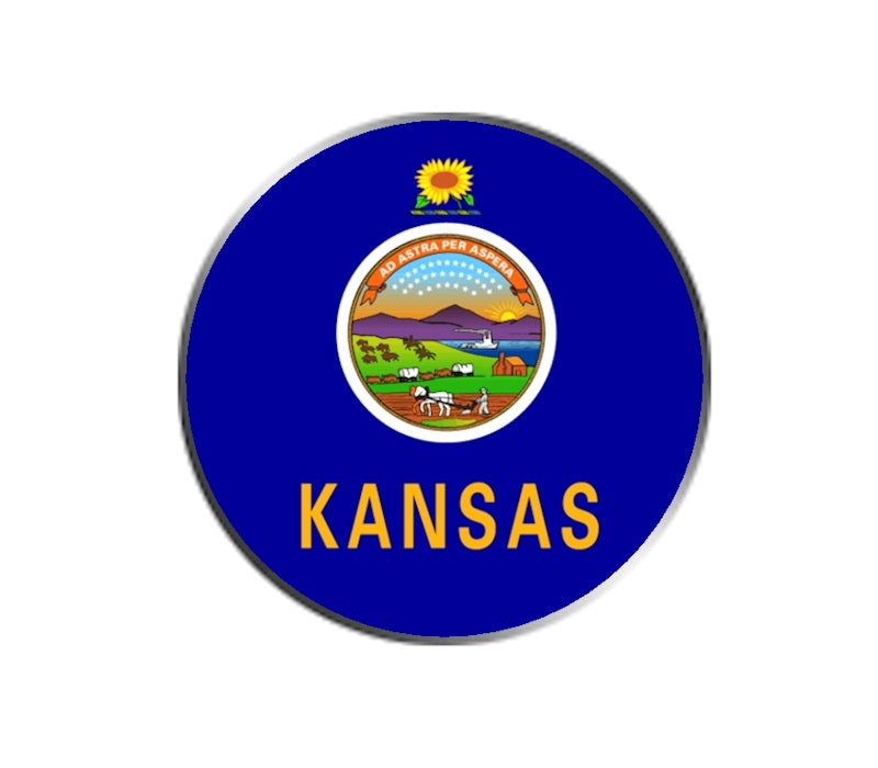 Kansas State Flag - Golf Ball Marker