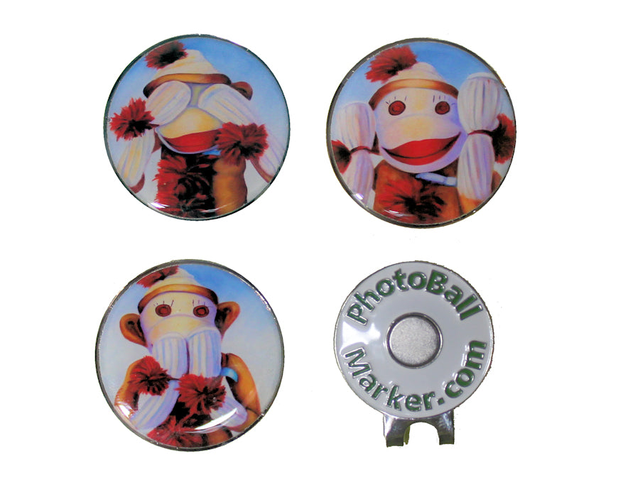 Sock Monkeys - Golf Ball Marker Set
