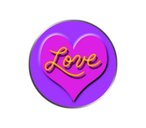 Love Ball Marker - Pink on Purple