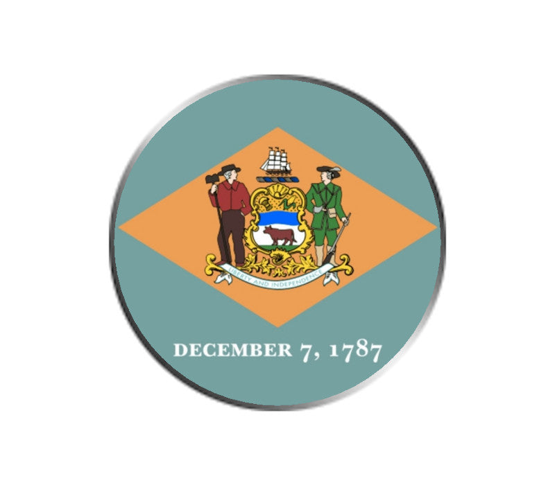 Delaware Ball Marker - State Flag