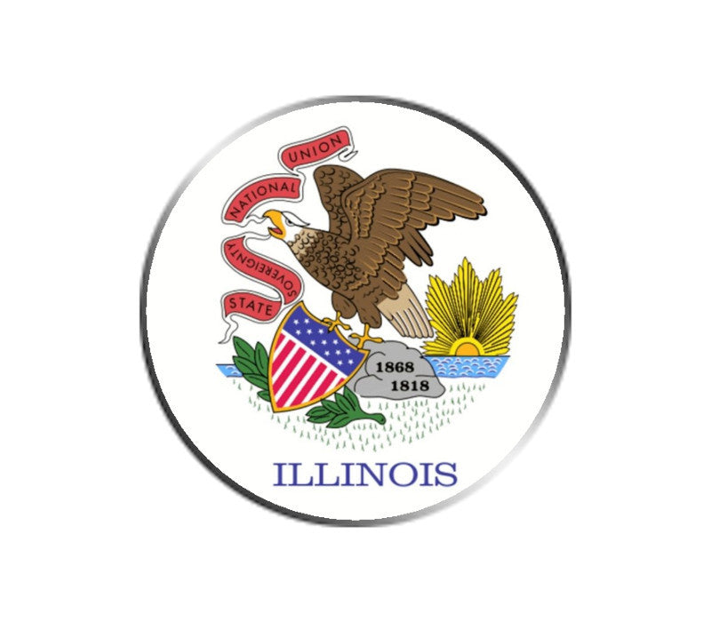 Illinois Ball Marker - State Flag