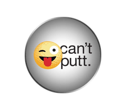 Can't Putt Emoji Ball Marker