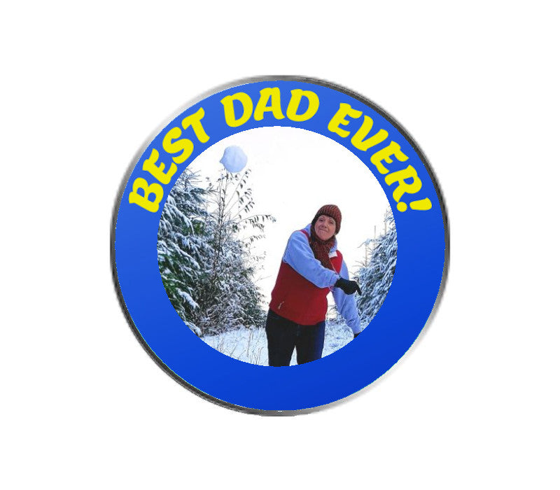 Best Dad Ever - PhotoBallMarker Golf Ball Marker