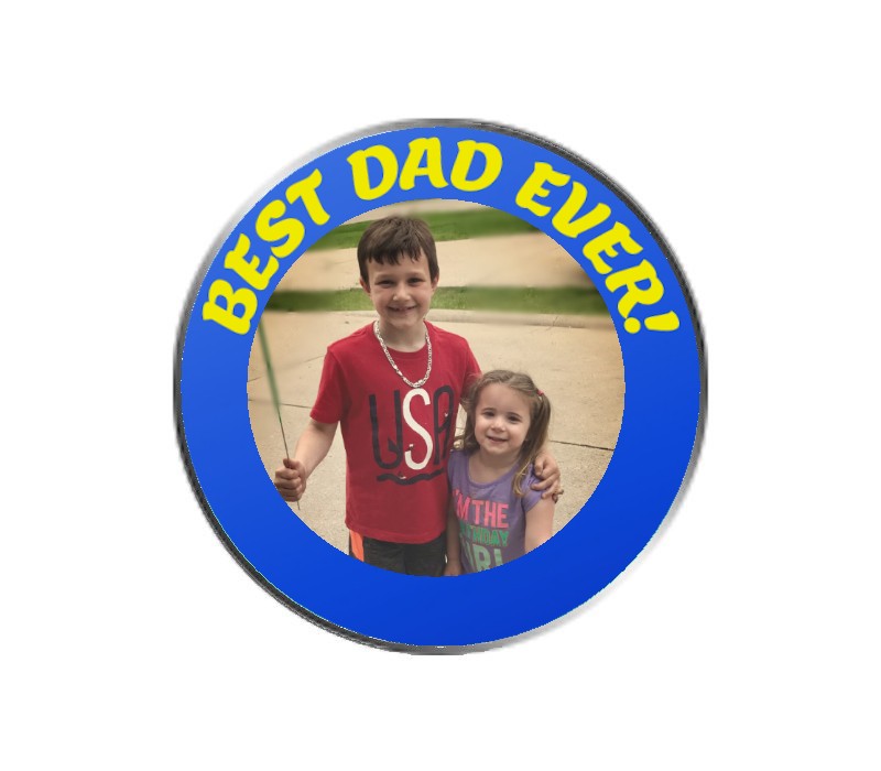 Best Dad Ever - PhotoBallMarker Golf Ball Marker