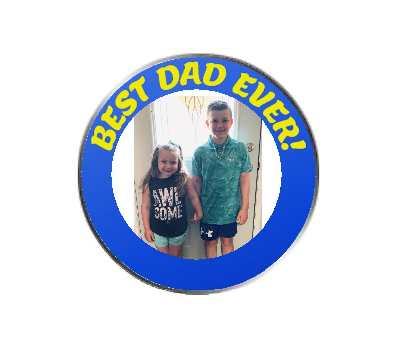 Best Dad Ever - PhotoBallMarker Golf Ball Marker