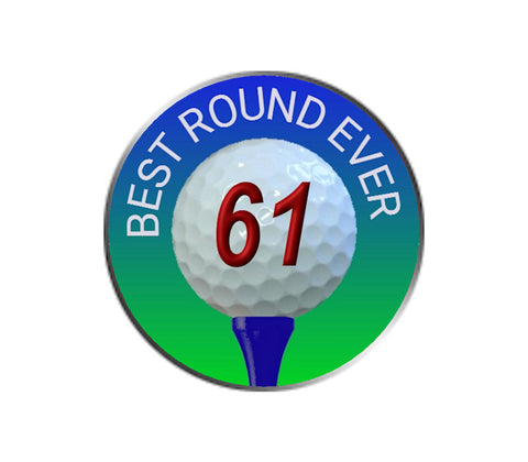 Best Golf Round Ever - Golf Ball Marker - 61