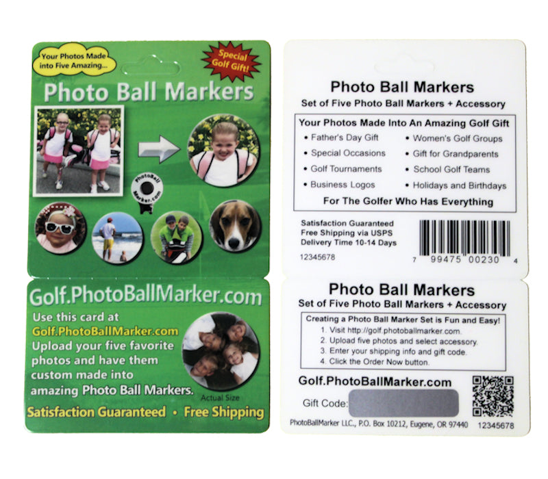 Product Card - Five Photo Ball Markers + One Accessory