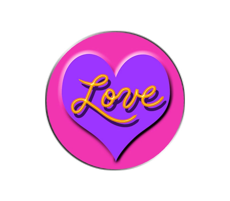 Love Ball Marker - Purple